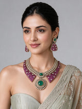 Ruby & Emerald Necklace Set 05