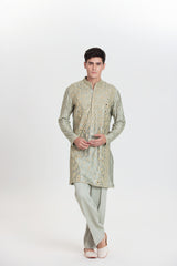 Pistachio Gold Kurta Set