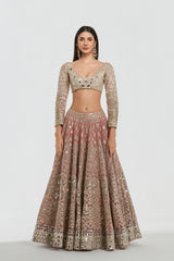 Mirror work , lurex thread , zari