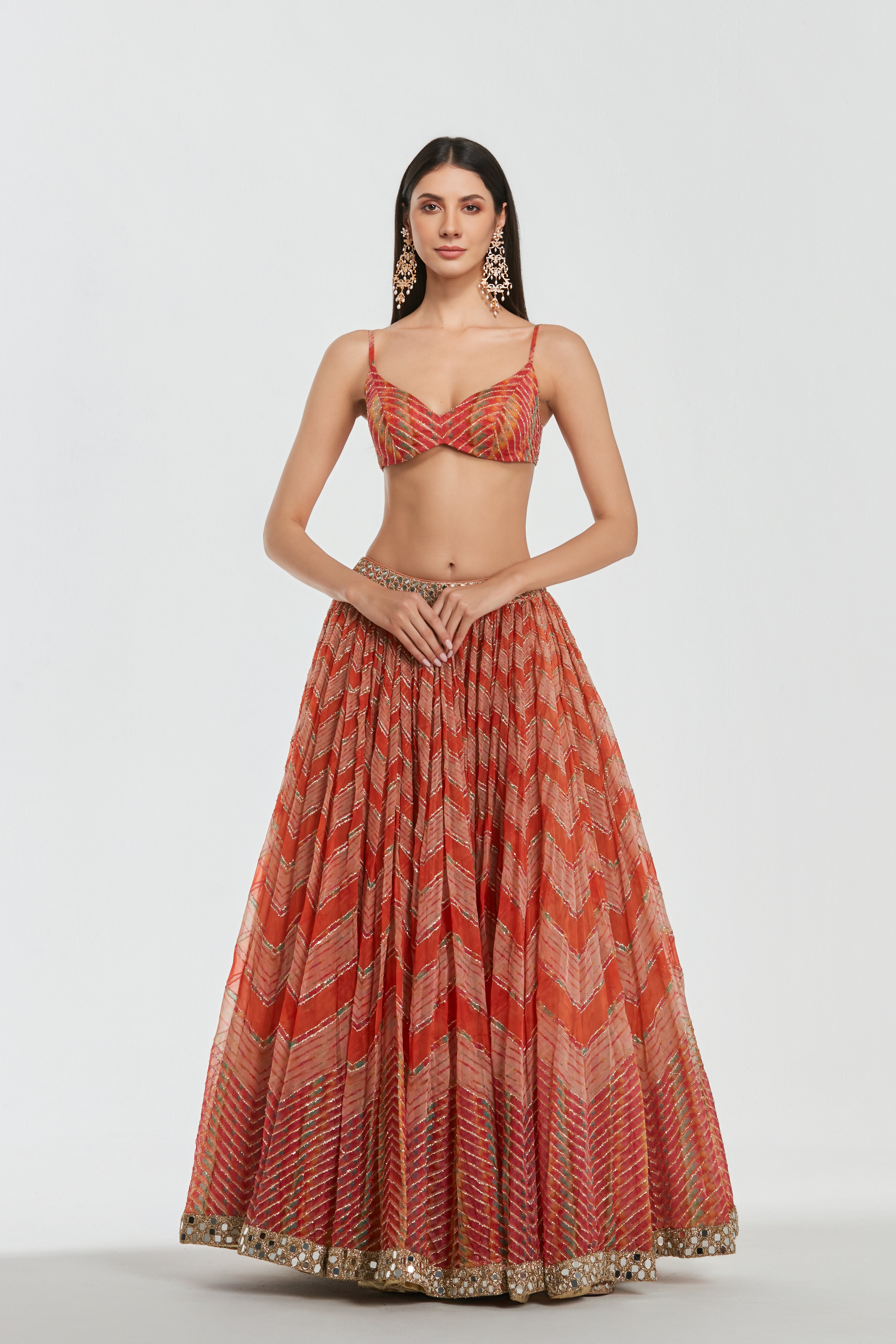 Mirror work , zari , lurex thread