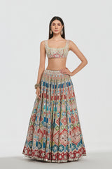 Mirror work , zari , lurex thread , sequins