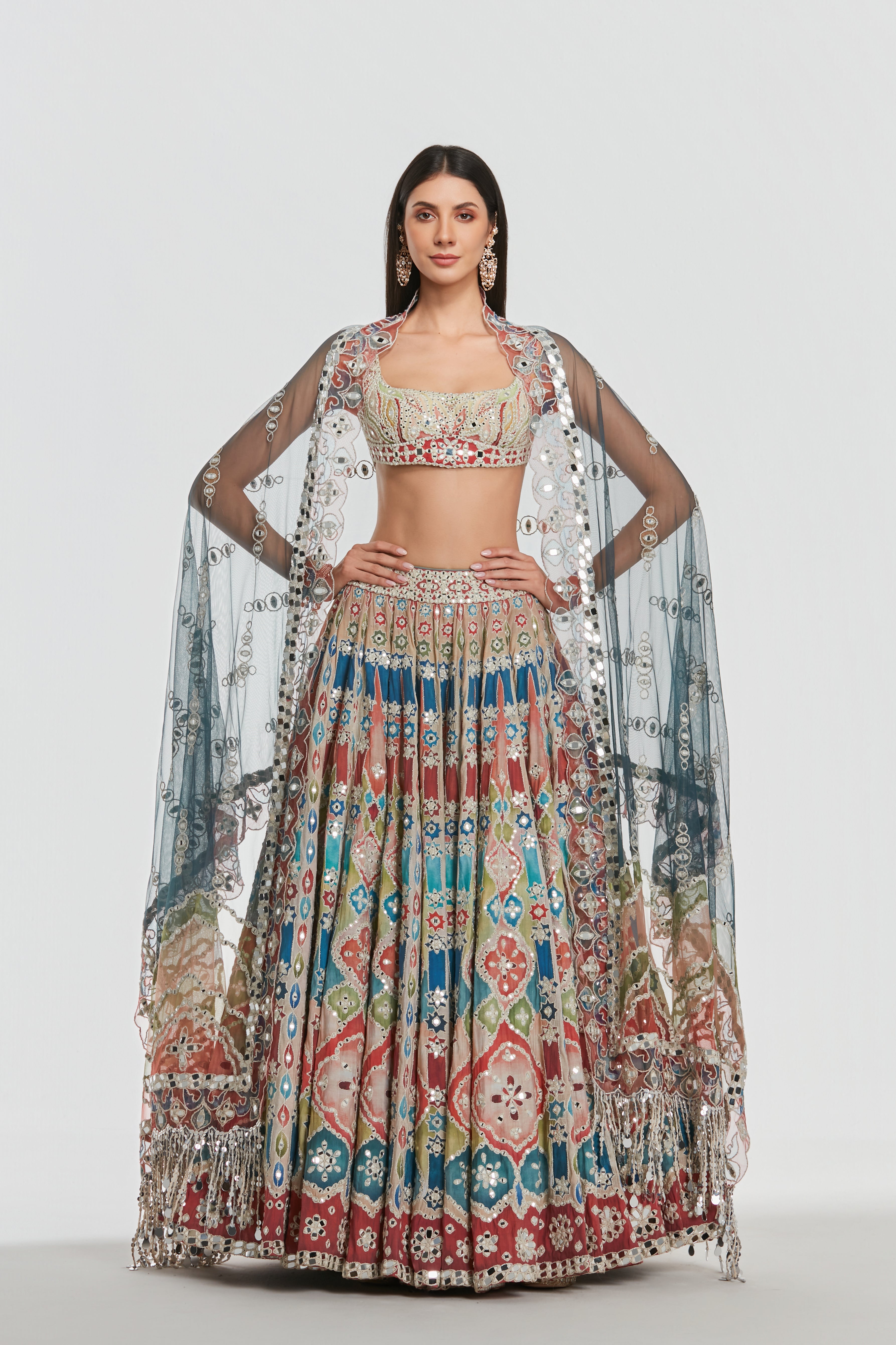 Mirror work , dori thread