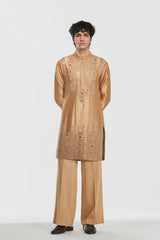 Kurta - heavy chanderi , pant -Cotton twill