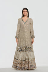 Mirror work , zari , lurex thread , sequins
