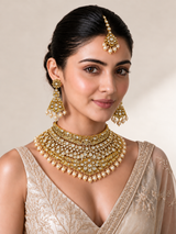 Pearl Kundan Necklace Set 01