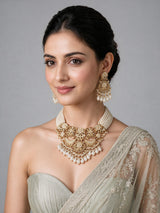Pearl Kundan Layered Statement Necklace Set 21