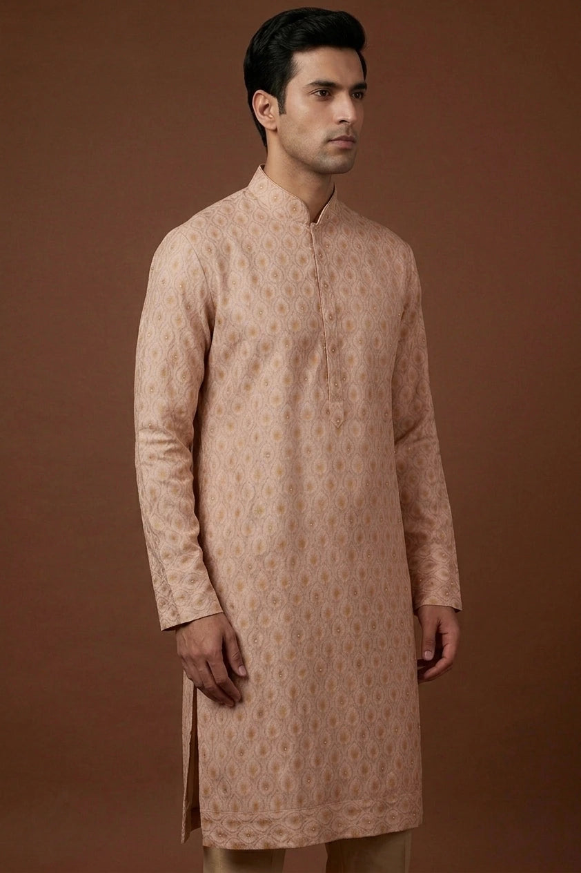 Ivory & Golden Kurta