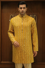 Yellow Georgette Kurta Set