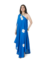 Blue Bloom Hand Embroidered Chanderi Brunch Dress