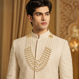 Three-Layered Pearl Kundan Mala