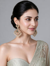 Multicolour Jadau Pearl Drop Earrings
