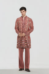 Kurta - heavy chanderi , pant -Cotton twill
