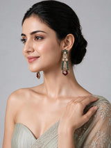 Emerald Ruby Kundan Statement Earrings 59