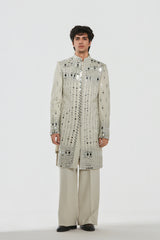 Sherwani and pant - Neo tech , Kurta - Heavy chanderi
