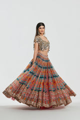 Mirror work , zari , dori thread , sequins