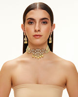 Grisha polki mukta choker set