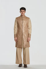 Sherwani and pant - Neo tech , Kurta - Heavy chanderi