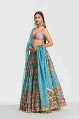 Mirror work , zari , lurex thread