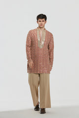 Kurta - heavy chanderi , pant -Cotton twill