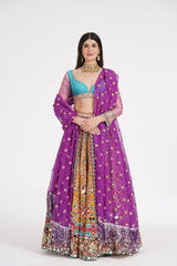 TANGERINE HUES LEHENGA SET
