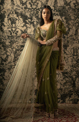 Olive Saree