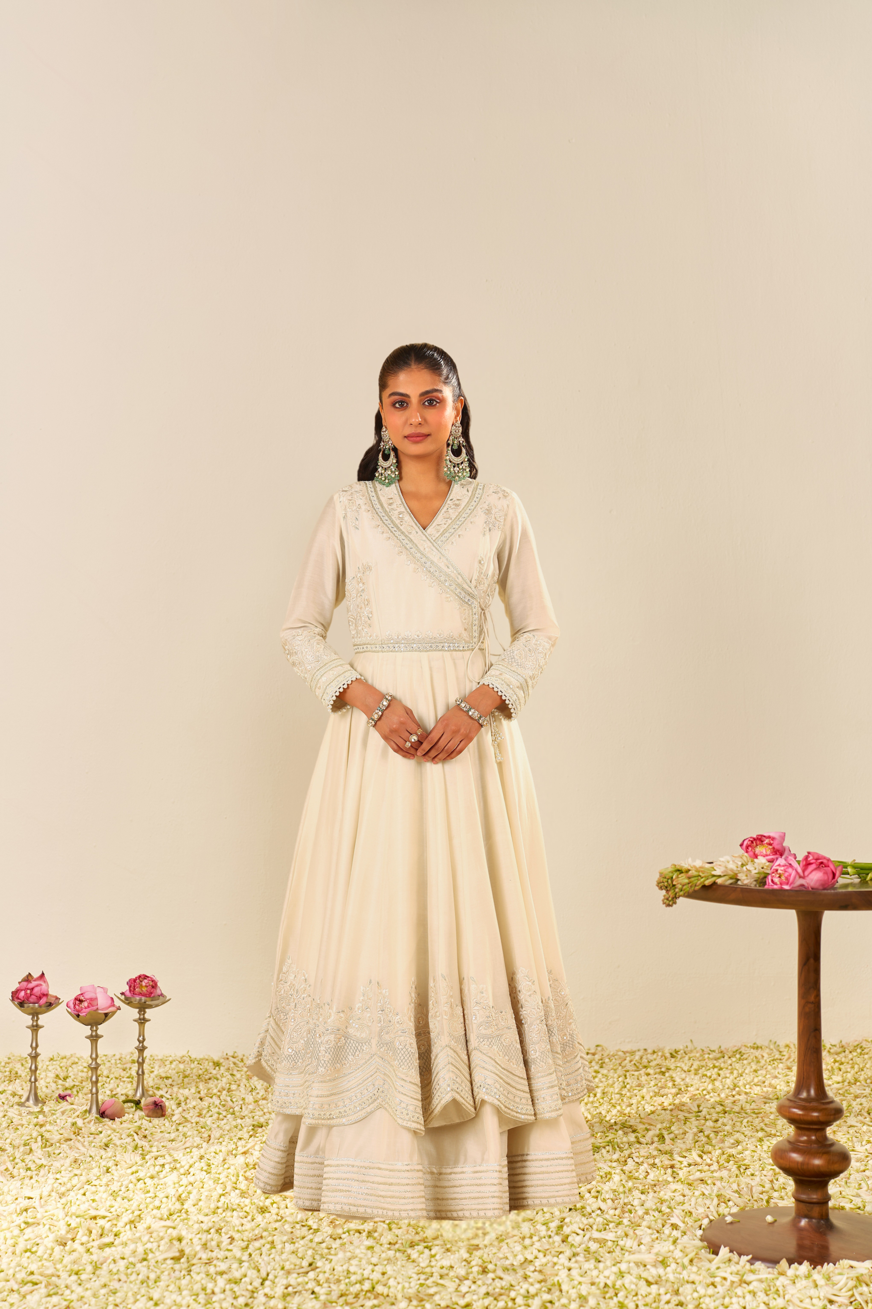 AMEENA - LONG ANARKALI WITH SKIRT AND DUPATTA