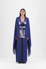 METALLIC SRUCTURED CAPE SET