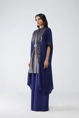 Banarsi Panelled Long Shirt Set