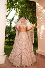 Dusty Lavender Embroidered Lehenga Set