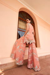 Coral Sharara Set