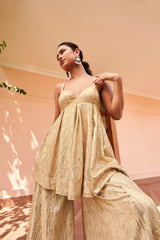 Badla embroidered Sharara Set
