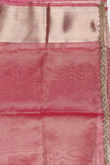 Sage Blue Pure tissue Silk banarasi handwork Saree