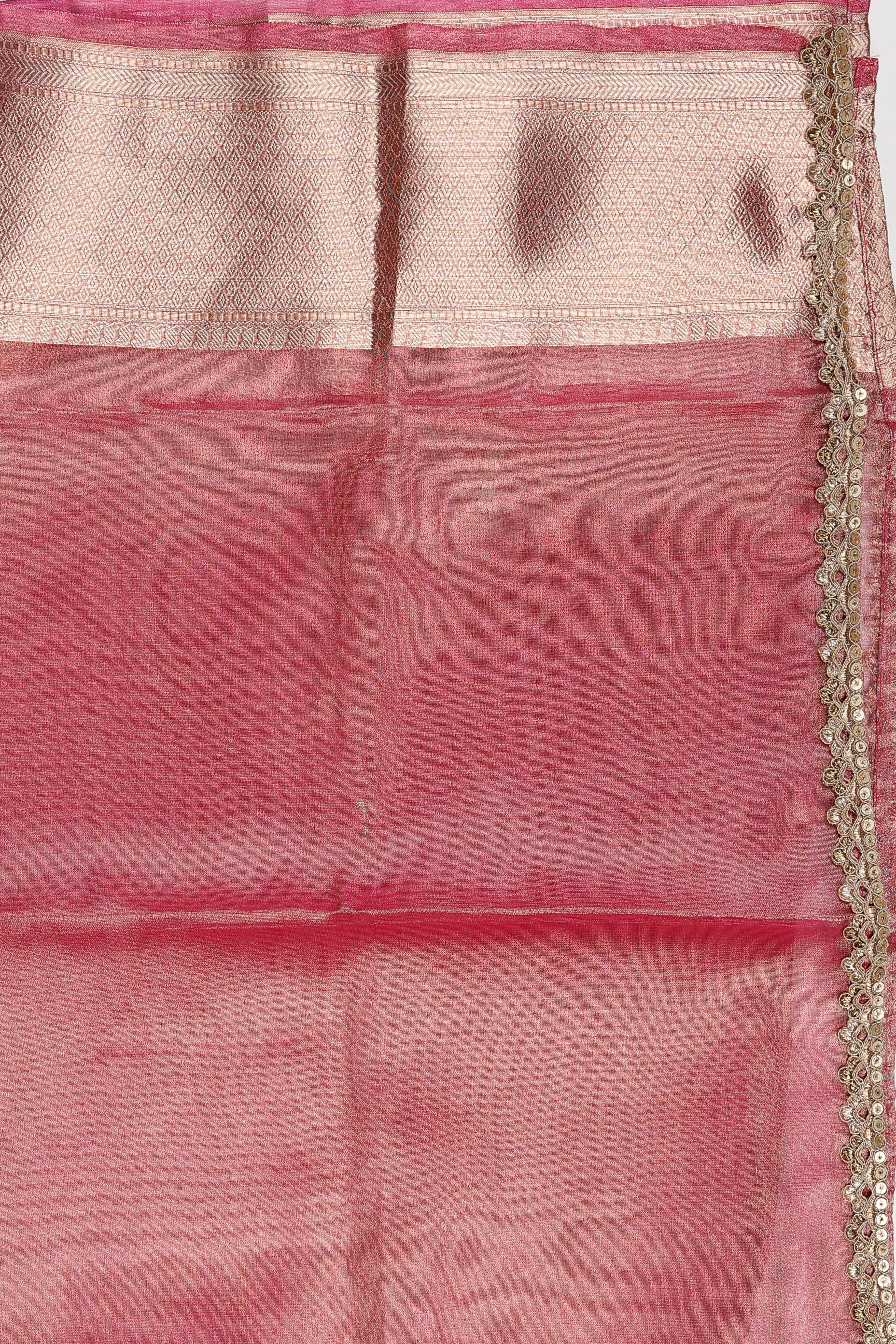 Sage Blue Pure tissue Silk banarasi handwork Saree