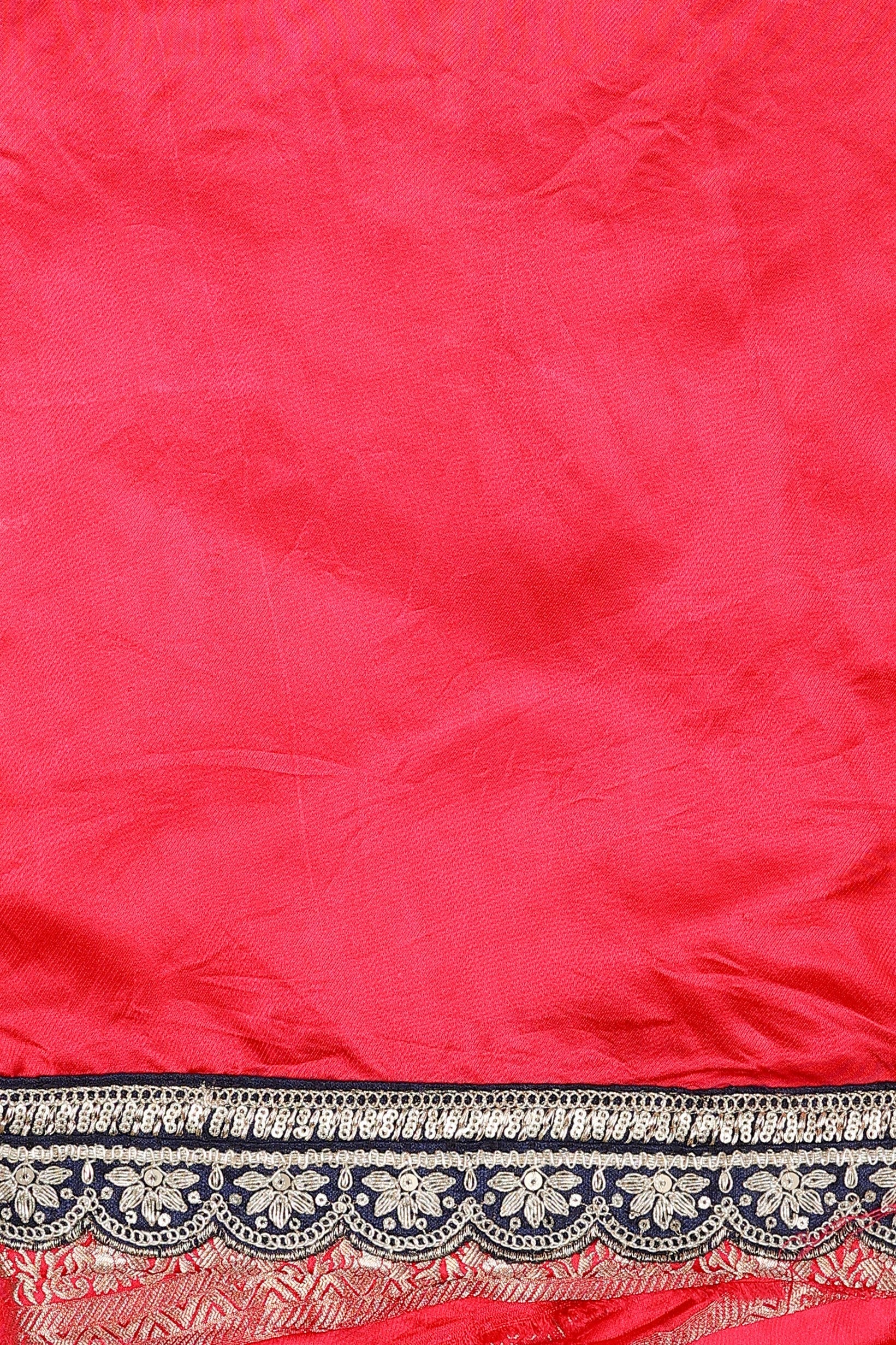 Rani Pink Pure Silk Banarasi handloom Saree
