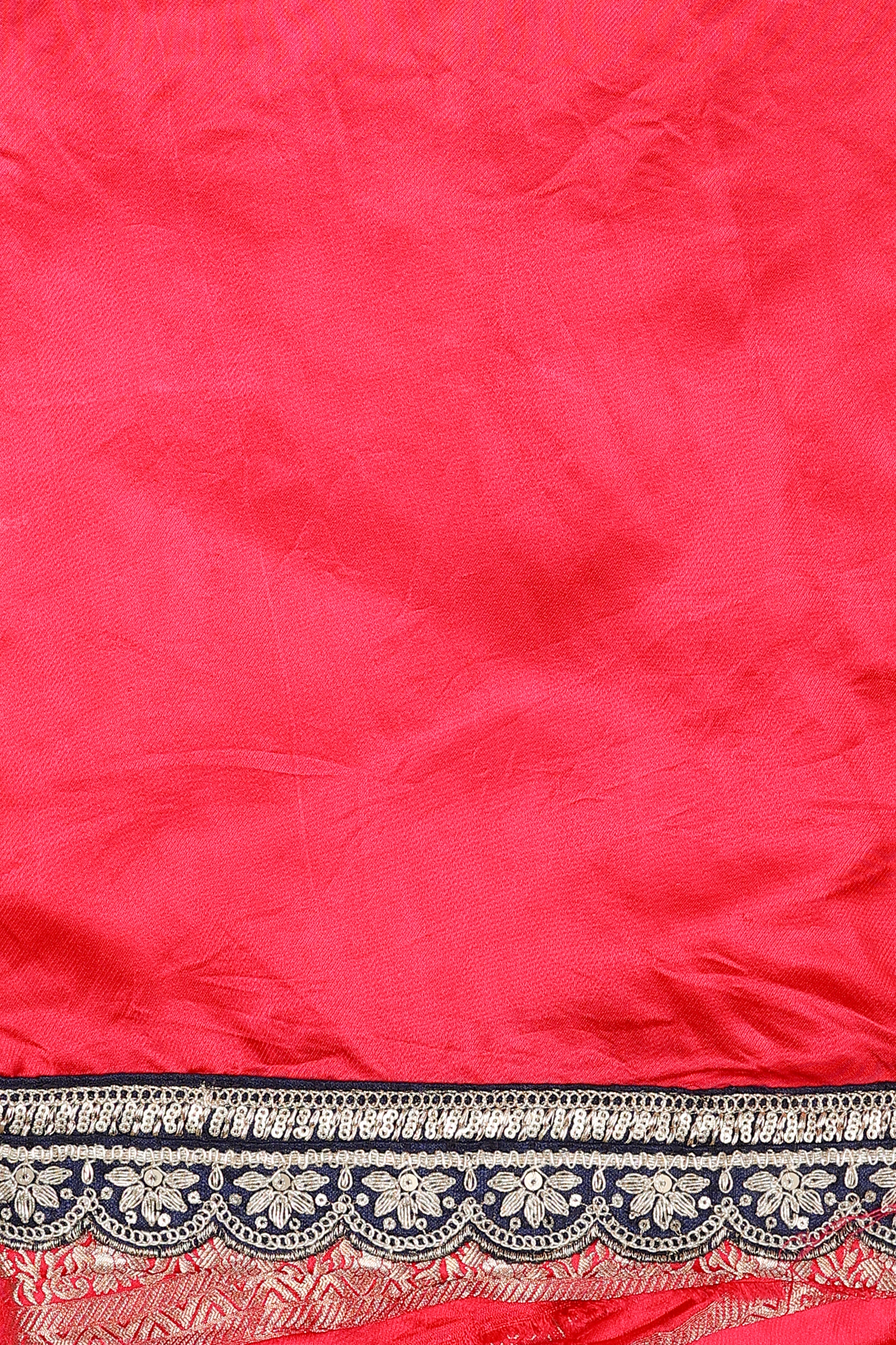 Rani Pink Pure Silk Banarasi handloom Saree