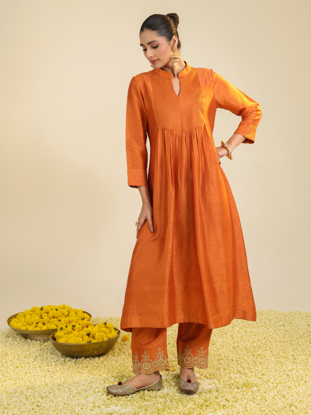 Rust Gumaan Kurta Set