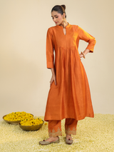 Rust Gumaan Kurta Set