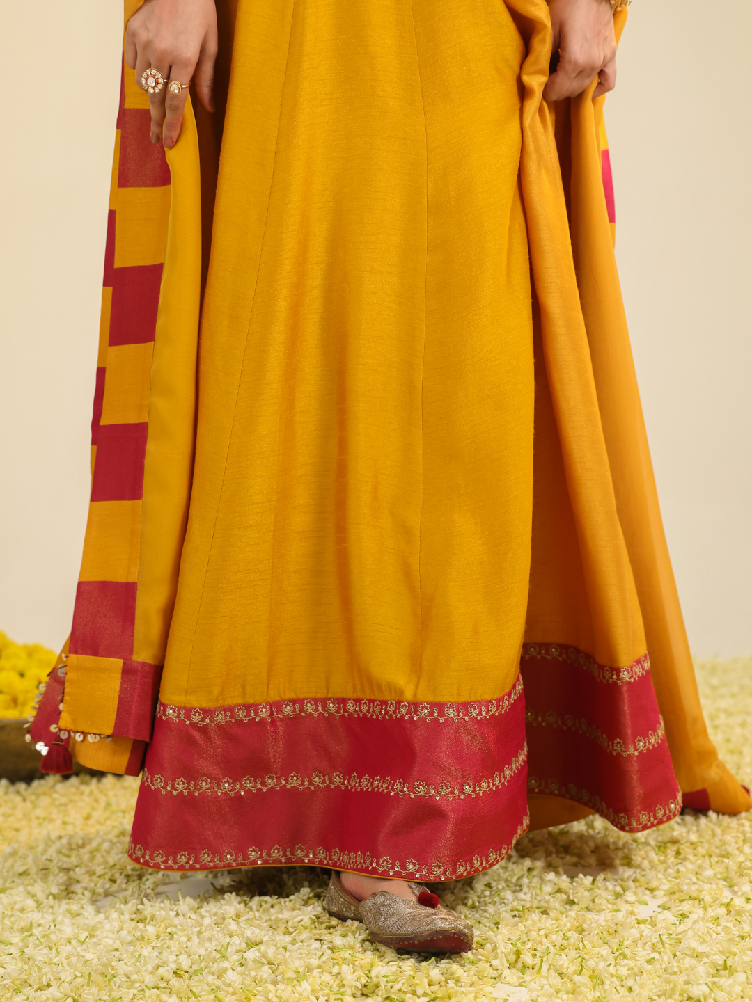 Rust Samaira Anarkali Set
