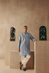 MIRROR & ZARI EMBELLISHED KURTA SET