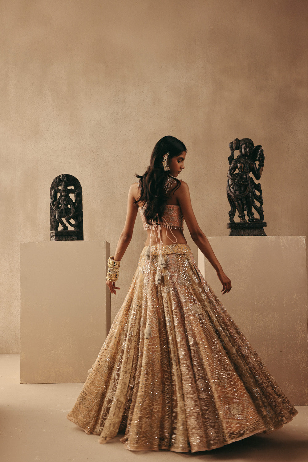 MULTICOLOUR MIRRORWORK LEHENGA