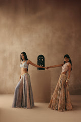 MULTICOLOUR MIRRORWORK LEHENGA