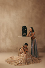 MIRRORWORK SHARARA LEHENGA
