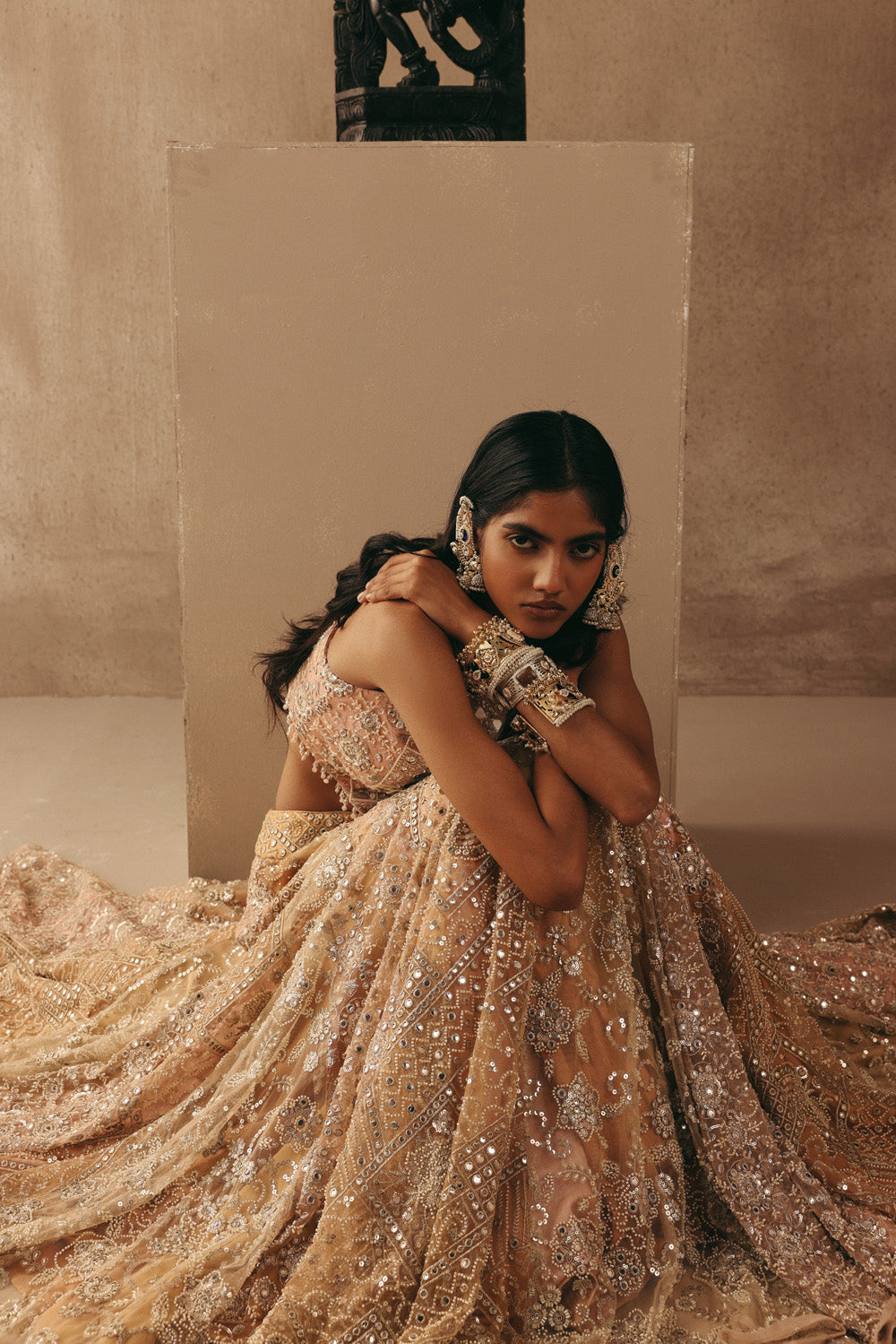 MULTICOLOUR MIRRORWORK LEHENGA