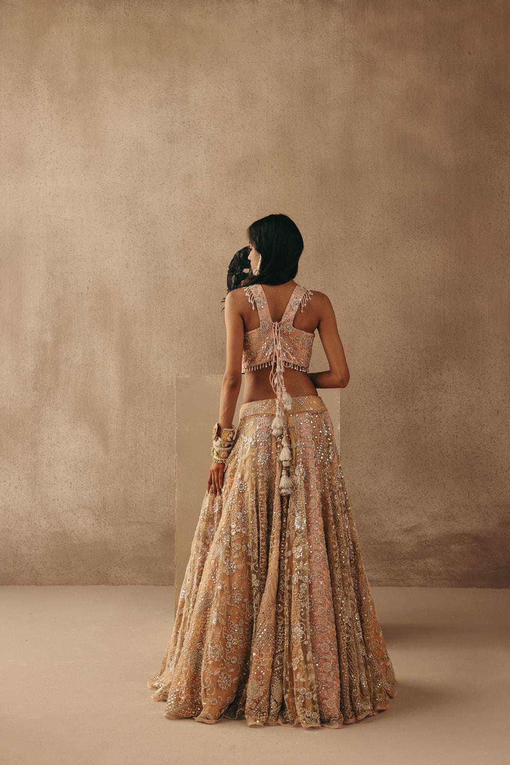 MULTICOLOUR MIRRORWORK LEHENGA