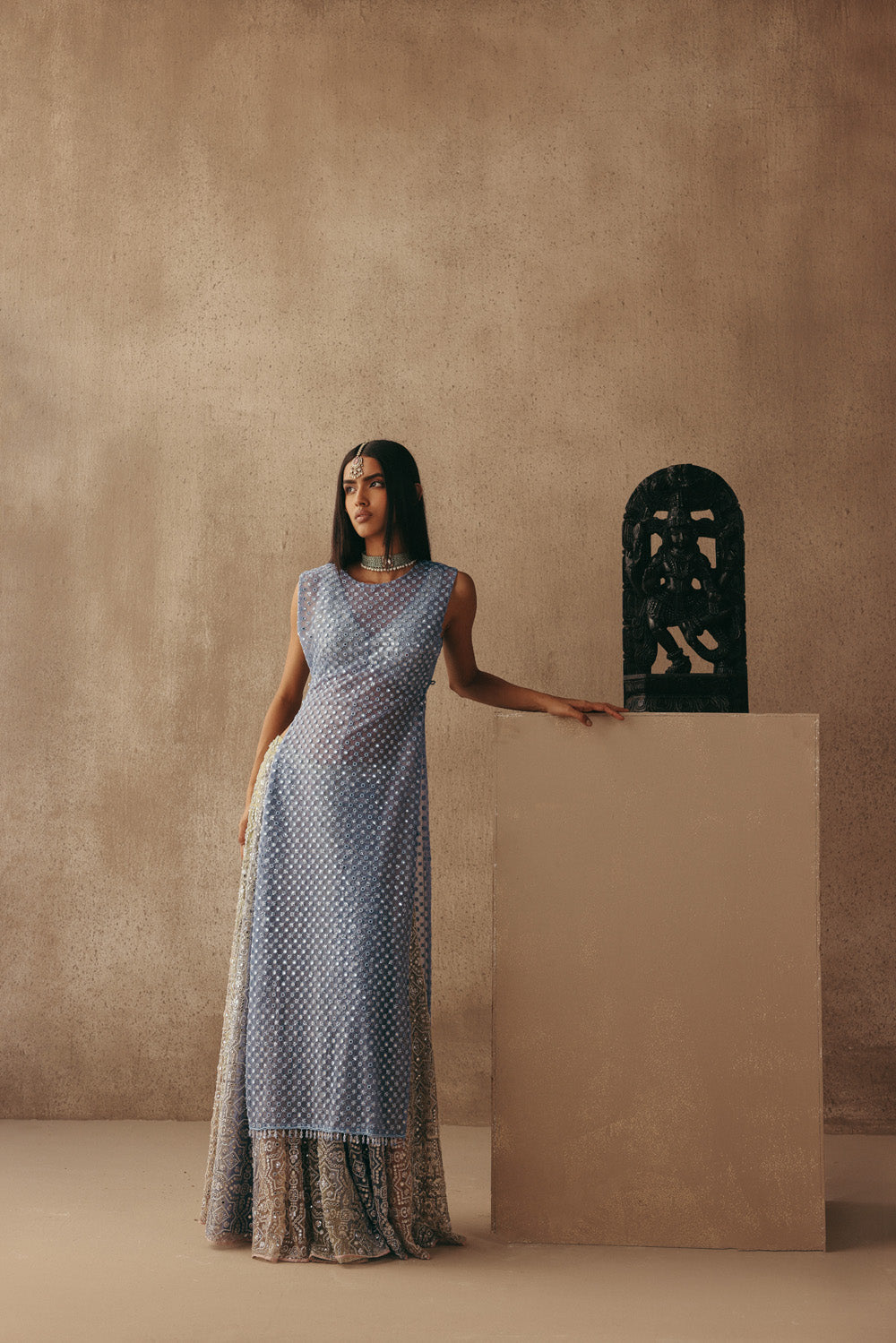 MIRRORWORK SHARARA LEHENGA