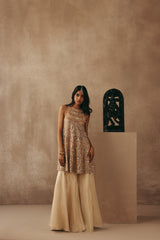 MIRRORWORK PEARL EMBELLISHED TOP