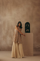 MIRRORWORK PEARL EMBELLISHED TOP