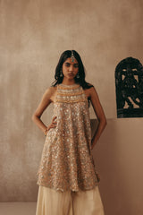 MIRRORWORK PEARL EMBELLISHED TOP