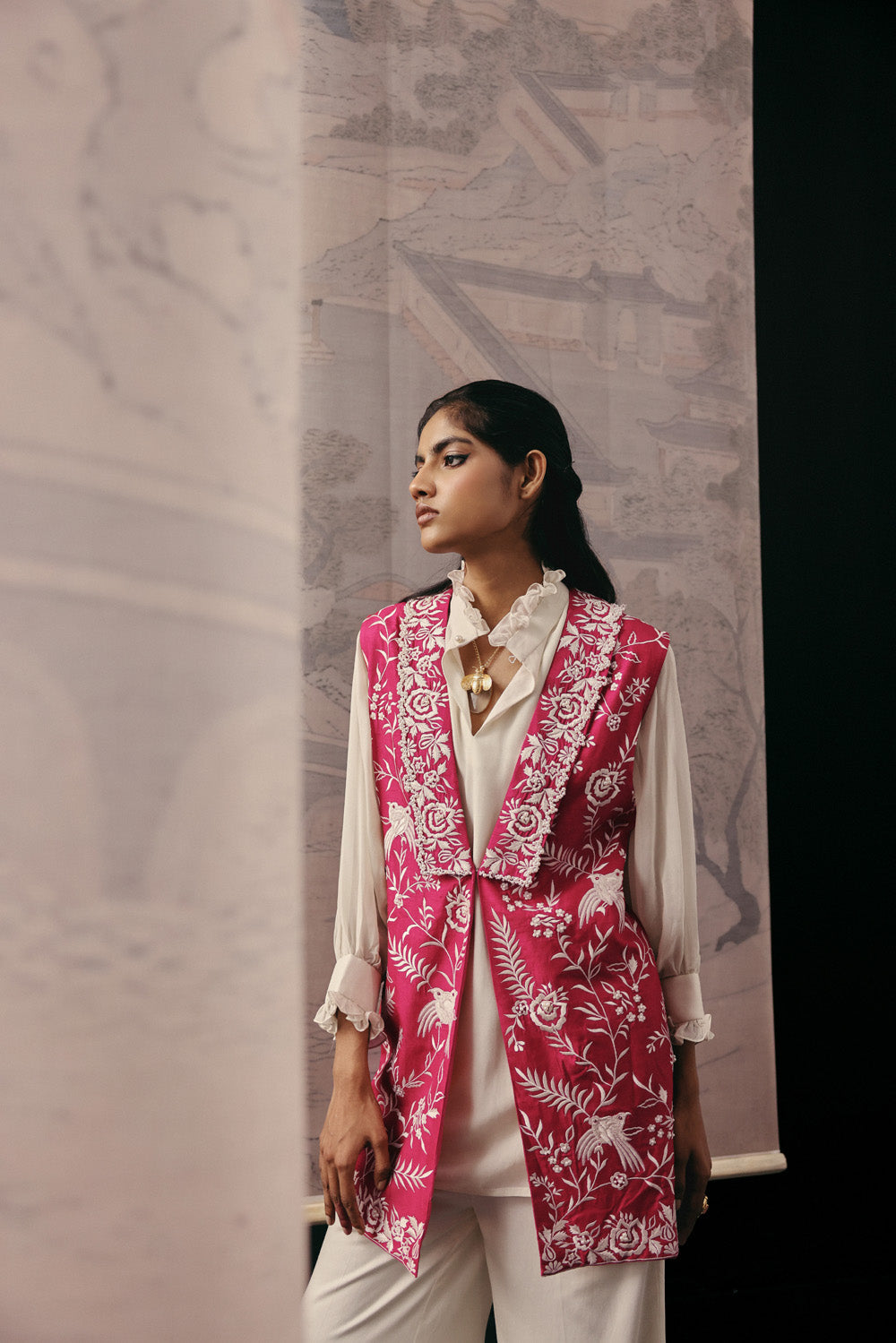 DRESS SHIRT WITH RUFFLES