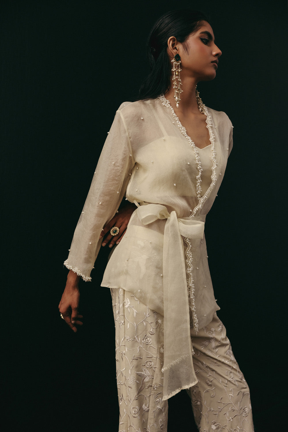 ORGANZA OVERLAY JACKET